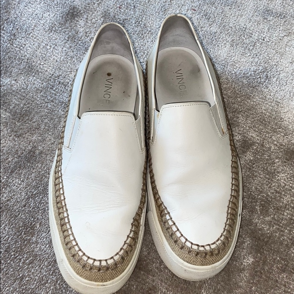 VINCE leather cork sneaker